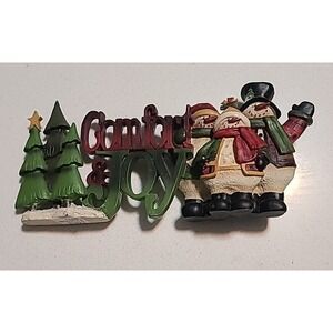 Crazy Mountain Angela Anderson Comfort &‎ Joy Snowman Family Country Decor Cute